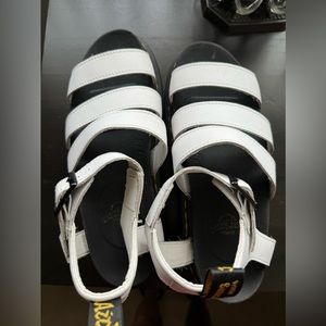 Dr martens white sandals